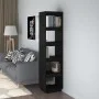 Black pine wood shelving/space divider 40x35x167 cm by vidaXL, Bookcases and shelves - Ref: Foro24-810858, Price: 78,27 €, Di...