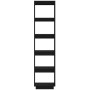 Black pine wood shelving/space divider 40x35x167 cm by vidaXL, Bookcases and shelves - Ref: Foro24-810858, Price: 79,16 €, Di...