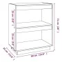 Solid pine wood shelf 60x35x71 cm by vidaXL, Bookcases and shelves - Ref: Foro24-810859, Price: 39,80 €, Discount: %