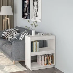 Solid pine wood white shelf 60x35x71 cm by vidaXL, Bookcases and shelves - Ref: Foro24-810860, Price: 41,96 €, Discount: %