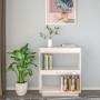 Solid pine wood white shelf 60x35x71 cm by vidaXL, Bookcases and shelves - Ref: Foro24-810860, Price: 42,36 €, Discount: %