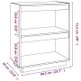 Regal aus massivem Kiefernholz weiß 60x35x71 cm von vidaXL, Bücherregale und Regale - Ref: Foro24-810860, Preis: 42,36 €, Rab...