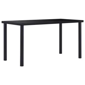 Schwarzer Esstisch aus gehärtetem Glas, 140 x 70 x 75 cm von vidaXL, Küchen- und Esstische - Ref: Foro24-281853, Preis: 187,4...