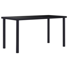 Schwarzer Esstisch aus gehärtetem Glas, 140 x 70 x 75 cm von vidaXL, Küchen- und Esstische - Ref: Foro24-281853, Preis: 190,3...