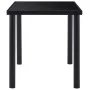 Black tempered glass dining table 140x70x75 cm by vidaXL, Kitchen and dining tables - Ref: Foro24-281853, Price: 187,49 €, Di...