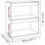 Solid gray pine wood shelf 60x35x71 cm by vidaXL, Bookcases and shelves - Ref: Foro24-810861, Price: 39,64 €, Discount: %