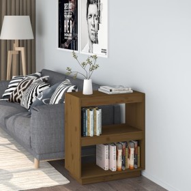 Solid pine wood bookshelf in honey brown color, 60x35x71 cm by vidaXL, Bookcases and shelves - Ref: Foro24-810862, Price: 44,...