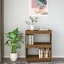 Solid pine wood bookshelf in honey brown color, 60x35x71 cm by vidaXL, Bookcases and shelves - Ref: Foro24-810862, Price: 44,...