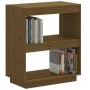 Solid pine wood bookshelf in honey brown color, 60x35x71 cm by vidaXL, Bookcases and shelves - Ref: Foro24-810862, Price: 44,...