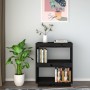 Regal aus massivem schwarzem Kiefernholz, 60 x 35 x 71 cm von vidaXL, Bücherregale und Regale - Ref: Foro24-810863, Preis: 57...