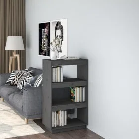 Regal/Raumteiler aus grauem Kiefernholz, 60 x 35 x 103 cm von vidaXL, Bücherregale und Regale - Ref: Foro24-810866, Preis: 51...