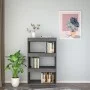 Gray pine wood shelving/space divider 60x35x103 cm by vidaXL, Bookcases and shelves - Ref: Foro24-810866, Price: 51,95 €, Dis...