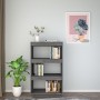Regal/Raumteiler aus grauem Kiefernholz, 60 x 35 x 103 cm von vidaXL, Bücherregale und Regale - Ref: Foro24-810866, Preis: 51...