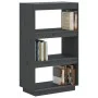 Gray pine wood shelving/space divider 60x35x103 cm by vidaXL, Bookcases and shelves - Ref: Foro24-810866, Price: 51,95 €, Dis...