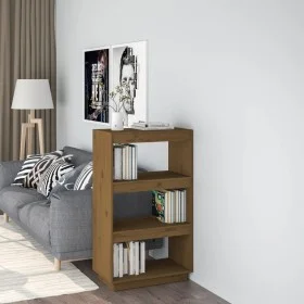 Honey brown pine shelf/space divider 60x35x103 cm by vidaXL, Bookcases and shelves - Ref: Foro24-810867, Price: 64,72 €, Disc...