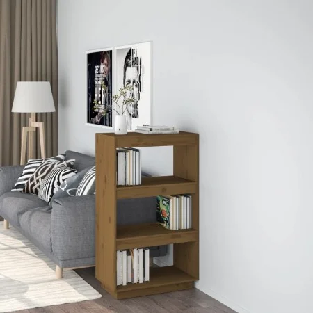 Honey brown pine shelf/space divider 60x35x103 cm by vidaXL, Bookcases and shelves - Ref: Foro24-810867, Price: 64,72 €, Disc...