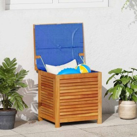 Caja de almacenaje de jardín madera maciza acacia 60x50x56 cm