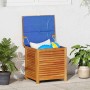 Caja de almacenaje de jardín madera maciza acacia 60x50x56 cm