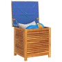 Caja de almacenaje de jardín madera maciza acacia 60x50x56 cm