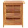 Caja de almacenaje de jardín madera maciza acacia 60x50x56 cm