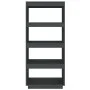 Estantería/divisor de espacios madera de pino gris 60x35x135 cm de vidaXL, Librerías y estanterías - Ref: Foro24-810871, Prec...