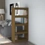 Estantería/divisor de espacios madera pino marrón 60x35x135 cm de vidaXL, Librerías y estanterías - Ref: Foro24-810872, Preci...