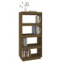 Brown pine wood shelf/space divider 60x35x135 cm by vidaXL, Bookcases and shelves - Ref: Foro24-810872, Price: 64,25 €, Disco...
