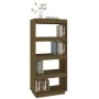 Estantería/divisor de espacios madera pino marrón 60x35x135 cm de vidaXL, Librerías y estanterías - Ref: Foro24-810872, Preci...