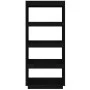 Black pine wood shelving/space divider 60x35x135 cm by vidaXL, Bookcases and shelves - Ref: Foro24-810873, Price: 60,16 €, Di...