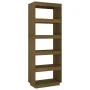 Estantería/divisor de espacios madera pino marrón 60x35x167 cm de vidaXL, Librerías y estanterías - Ref: Foro24-810877, Preci...