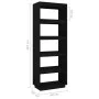 Estantería/divisor de espacios madera pino negro 60x35x167 cm de vidaXL, Librerías y estanterías - Ref: Foro24-810878, Precio...
