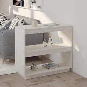 Solid white pine wood shelf 80x35x71 cm by vidaXL, Bookcases and shelves - Ref: Foro24-810880, Price: 48,58 €, Discount: %