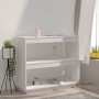 Estantería de madera maciza de pino blanco 80x35x71 cm