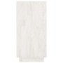 Estantería de madera maciza de pino blanco 80x35x71 cm
