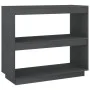 Solid gray pine wood bookshelf 80x35x71 cm by vidaXL, Bookcases and shelves - Ref: Foro24-810881, Price: 42,39 €, Discount: %