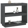 Solid gray pine wood bookshelf 80x35x71 cm by vidaXL, Bookcases and shelves - Ref: Foro24-810881, Price: 42,39 €, Discount: %