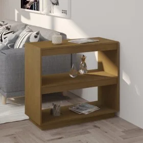 Solid honey brown pine wood shelf 80x35x71 cm by vidaXL, Bookcases and shelves - Ref: Foro24-810882, Price: 46,48 €, Discount: %