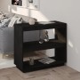 Solid black pine wood bookshelf 80x35x71 cm by vidaXL, Bookcases and shelves - Ref: Foro24-810883, Price: 54,46 €, Discount: %
