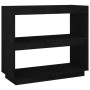 Solid black pine wood bookshelf 80x35x71 cm by vidaXL, Bookcases and shelves - Ref: Foro24-810883, Price: 54,46 €, Discount: %