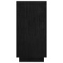Solid black pine wood bookshelf 80x35x71 cm by vidaXL, Bookcases and shelves - Ref: Foro24-810883, Price: 54,46 €, Discount: %