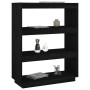 Shelf / room divider made of black pine wood 80x35x103 cm by vidaXL, Bookcases and shelves - Ref: Foro24-810888, Price: 72,09...