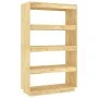 Solid pine wood shelf/space divider 80x35x135 cm by vidaXL, Bookcases and shelves - Ref: Foro24-810889, Price: 94,54 €, Disco...