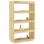 Solid pine wood shelf/space divider 80x35x135 cm by vidaXL, Bookcases and shelves - Ref: Foro24-810889, Price: 94,54 €, Disco...