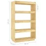 Solid pine wood shelf/space divider 80x35x135 cm by vidaXL, Bookcases and shelves - Ref: Foro24-810889, Price: 94,54 €, Disco...