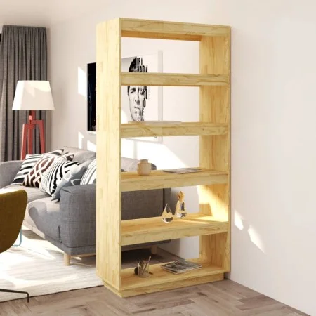 Solid pine wood shelf/space divider 80x35x167 cm by vidaXL, Bookcases and shelves - Ref: Foro24-810894, Price: 112,58 €, Disc...