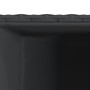 Jardinera de ratán sintético negra 30x30x60 cm