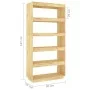 Solid pine wood shelf/space divider 80x35x167 cm by vidaXL, Bookcases and shelves - Ref: Foro24-810894, Price: 112,58 €, Disc...