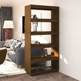 Shelving / space divider pine honey brown 80x35x167 cm by vidaXL, Bookcases and shelves - Ref: Foro24-810897, Price: 127,86 €...