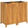 Jardinera con forro madera maciza de acacia 84x42x75 cm en Maceteros y jardineras | Comprar online en Foro24