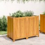Jardinera con forro madera maciza de acacia 100x50x75 cm en Maceteros y jardineras | Comprar online en Foro24